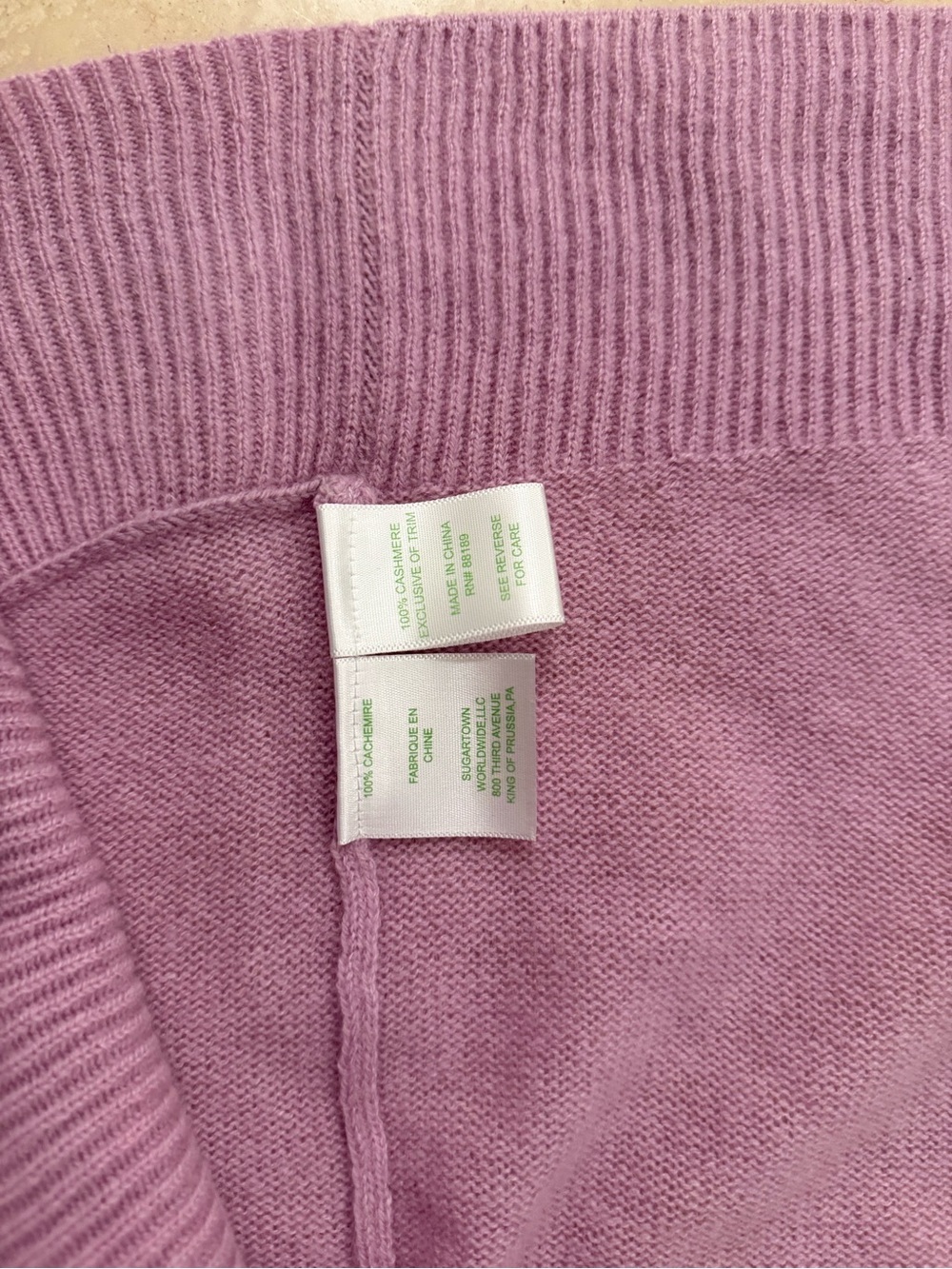 Lilly Pulitzer Lavender/Pink Open-Front Women's Sweater - XS - Picture 3 of 3